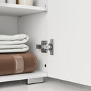 Mobiletto Bagno 1 Cassetto 1 Anta 37x32,5x79 cm in MDF Bianco