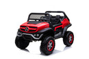Macchina Elettrica per Bambini 12V con Licenza Mercedes Unimog Rossa 