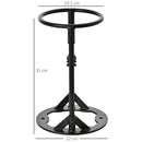 Spaccalegna Manuale a Cuneo Ø22x31 cm in Acciaio  Nero