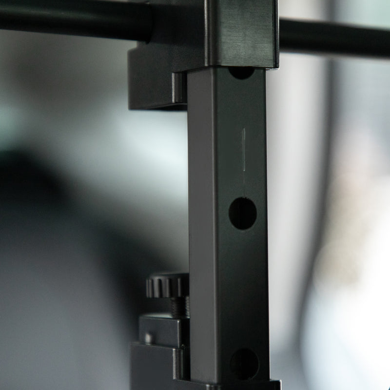 Griglia Divisoria per Auto 89-150x76-124 cm in Acciaio Nero