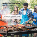 Barbecue a Carbone Carbonella 113x59x83,5 cm in Acciaio Nero