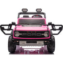 Macchina Elettrica per Bambini 24V Licenza Ford Bronco Raptor 2 Posti con Telecomando Rosa