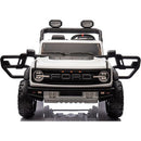 Macchina Elettrica per Bambini 24V Licenza Ford Bronco Raptor 2 Posti con Telecomando Bianco