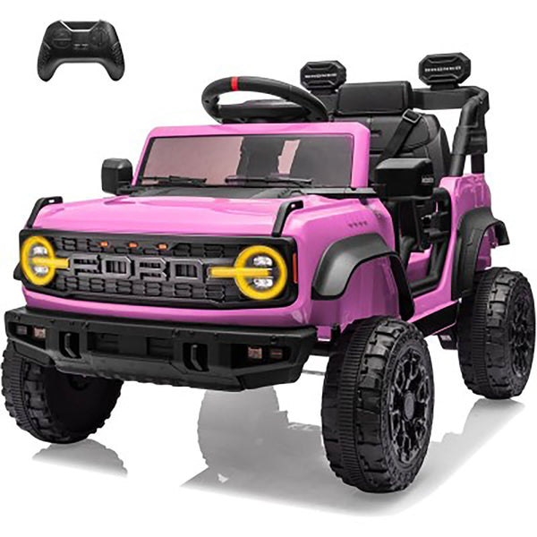 acquista Macchina Elettrica per Bambini 12V Licenza Ford Bronco Raptor con Telecomando Rosa