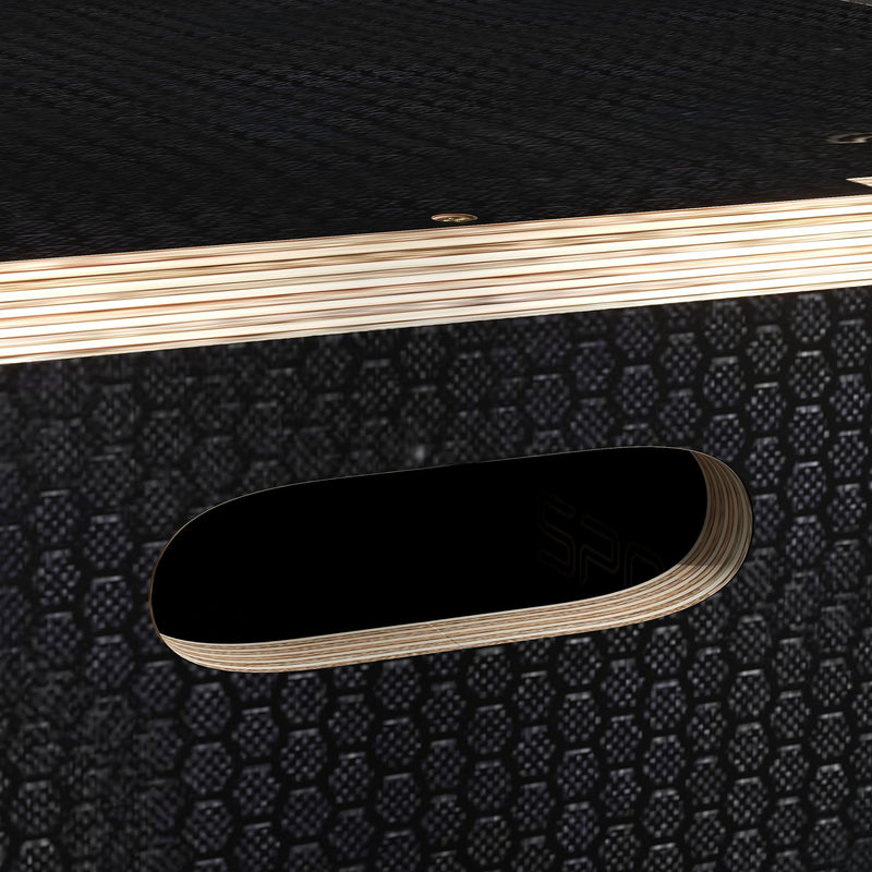 Box Jump Pliometrico a 3 Altezze 76-61-51 cm in Legno Antiscivolo Nero