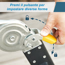 Scala Pieghevole 370x61x11 cm in Alluminio Nera