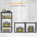 Scaffalatura 4 Ripiani 81,3x30x152,4 cm con Ripiani e Regolabili in MDF e Acciaio