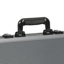 Set 400 Fiches da Poker 2 Mazzi di Carte 5 Dadi Tappetino e Valigetta Grigia     