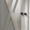 Armadio da Esterno con Tetto Impermeabile 110x55x117 cm in Legno di Abete Grigio  