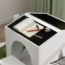 Set Tavolo Lavagna Inclinato con 2 Sedie Bianco    