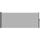 Tenda Laterale Retrattile 400x180 cm con Maniglia in Metallo Alluminio e Poliestere Grigio Chiaro    