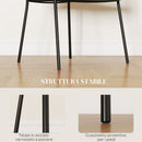 Set 2 Sedie Stile Moderno 57x53x73 cm in Velluto e Acciaio Verde  