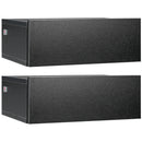 Set 2 Comodini Sospesi 1 Cassetto 40x30x15 cm in Legno Truciolare Nero