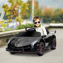 Macchina Elettrica per Bambini 12V con Licenza Lamborghini Veneno Nero