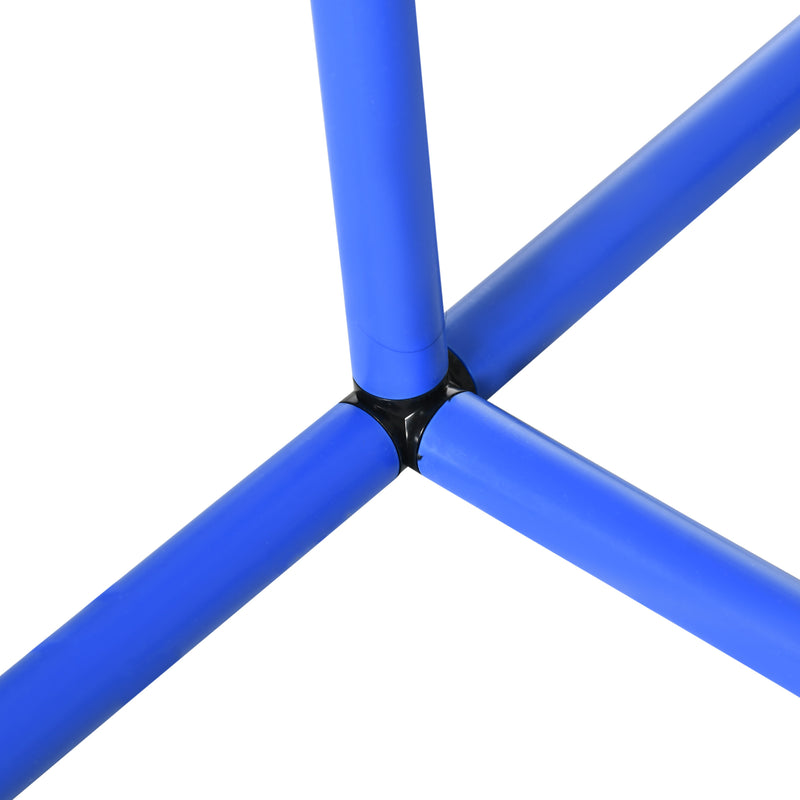 Set Agility Dog con 4 Archi Componibili e Borsa da Trasporto in PE e ABS Blu e Arancione   