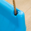 Altalena Bambini 3 in 1 Seduta Trasformabile Cintura di Sicurezza Età 9-36 Mesi da Interno ed Esterno Blu 