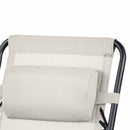 Sedia Poltrona Giardino Zero Gravity Pieghevole 112,5x87x62,5 cm Lucy Panna 