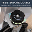 Stepper con Manubrio Monitor LCD 55x44x108A cm Bianco e Blu  