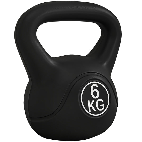 prezzo Kettlebell per Allenamento 6 kg in Plastica e Sabbia Nero
