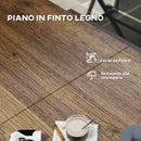 Tavolo da Giardino 160-240x90x74 cm per 6-8 Persone Piano Effetto Legno   