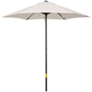 Ombrellone da Giardino Rotondo Ø196x204 cm in Alluminio e Poliestere Crema    