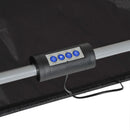 Canestri Basket con Tabellone LED 205x110x205 cm 4 Palloni e 8 Modalità di Gioco Bianco e Nero   