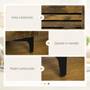 Mobile TV Max 65” 140,4x36x55 cm in Truciolato Marrone