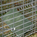 Trappola per Animali Vivi 81x26x34,5 cm in Acciaio Argento