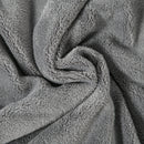 Coperta Plaid Dubleface 203x152x0,5 cm in Flanella 220 GSM e Sherpa 260 GSM Grigio