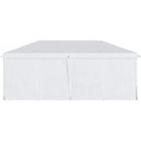 Gazebo Pieghevole 6x3m Funi e Picchetti Bianco