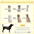 Cuccia per Cani Taglia Media da Esterno con Tetto Apribile 101x66,5x70,5 cm in Legno Grigio