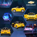 Macchina Elettrica per Bambini 12V con Licenza Chevrolet Camaro Giallo