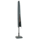 Copertura per Ombrellone Impermeabile con Cerniera e Laccio Grigio     