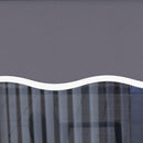 Telo di Ricambio per Tenda a Bracci Retrattile 347x240 cm  in Poliestere Anti UV Grigio  