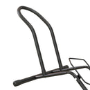 Cavalletto Portabici per Pneumatici in Acciaio 59x41x38 cm Nero 