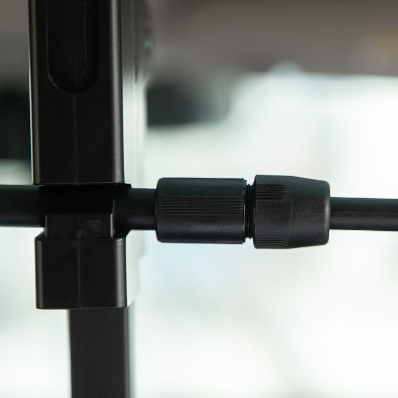 Griglia Divisoria per Auto 89-150x76-124 cm in Acciaio Nero