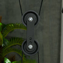 Stazione Fitness Multifunzione 152x105x212 cm in Acciaio Nero