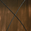 Parascintille con Antine 126x2x76 cm Pieghevole a 3 Pannelli in Metallo Nero 