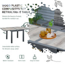 Set Tavolo Allungabile e 6 Sedie da Giardino con Cuscini in Rattan PE Grigio e Marrone