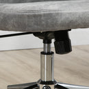 Sedia da Ufficio Operativa 56x63x85-95 cm in Tessuto in Microfibra Grigio