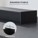 Supporto per Monitor 2 Vani 100x27x15 cm in Legno Nero  