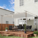 Tetto di Ricambio per Pergola Gazebo da Giardino 300x400 cm in Poliestere Crema   