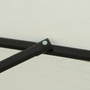 Ombrellone da Giardino Ø266x248,5 cm Inclinabile con Manovella Bianco Crema  