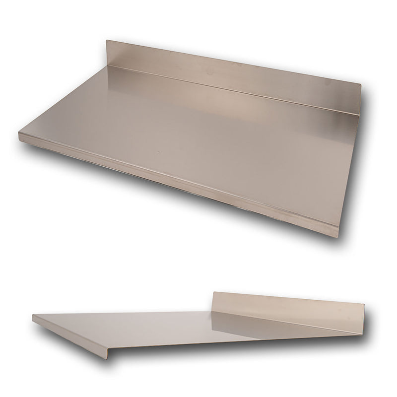 Tagliere Spianatoia per Alimenti Professionale con Alzatina 100x50 AISI 304 