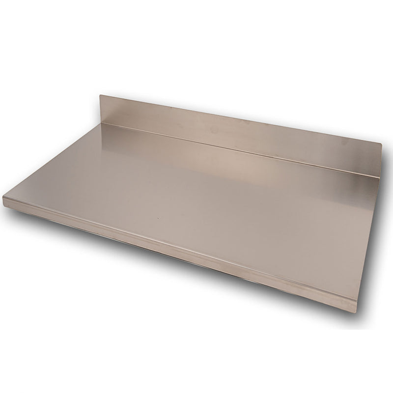 Tagliere Spianatoia per Alimenti Professionale con Alzatina 80x50 AISI 304 