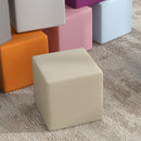 Set 12 Cubi Morbidi per Bambini 20x20x20cm in PU ed EPE Multicolore Scuro  