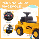Escavatore Elettrico per Bambini 6V Giallo e Nero