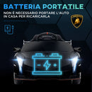 Macchina Elettrica per Bambini 12V con Licenza Lamborghini Veneno Nero