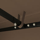 Copertura per Gazebo da Giardino 298x298 cm in Tessuto Oxford 600D con Fori di Drenaggio Marrone   