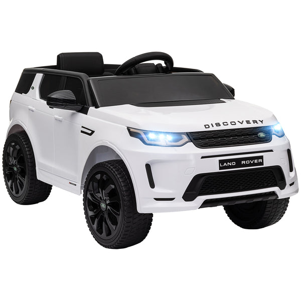 acquista Macchina Elettrica per Bambini con Licenza Land Rover Discovery Sport 106x65,5x51 cm Bianco